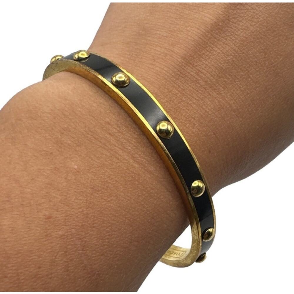 Coach Bangle Bracelet Gold Aubergine